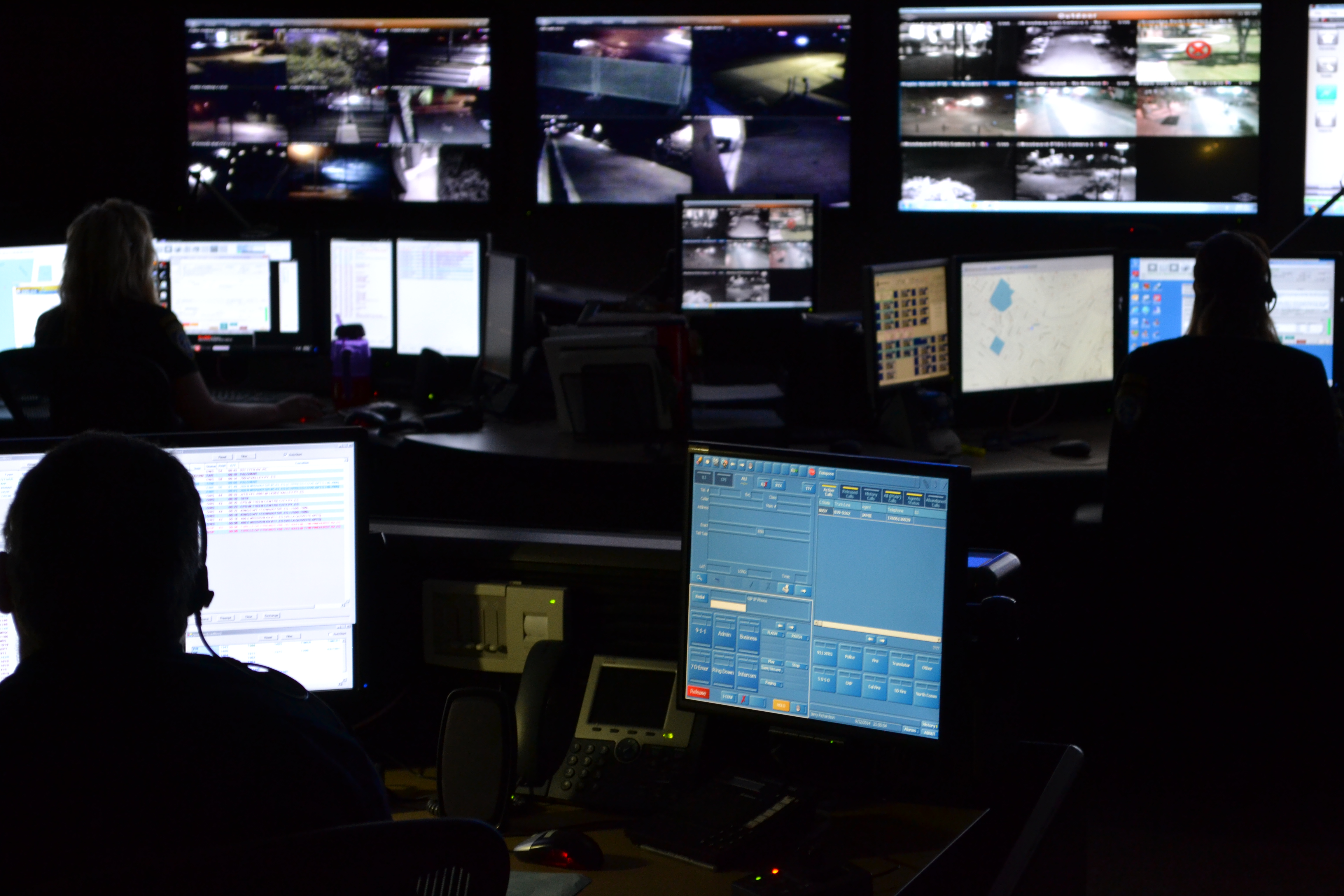 a police dispatcher office